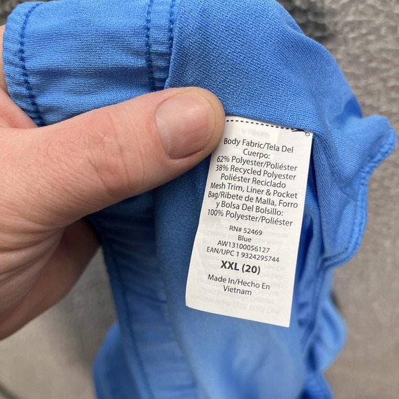 Athletic Works Shorts Womens 2XL XXL Blue Dri Works Lined Jogging Gym Athleisure - Picture 8 of 8